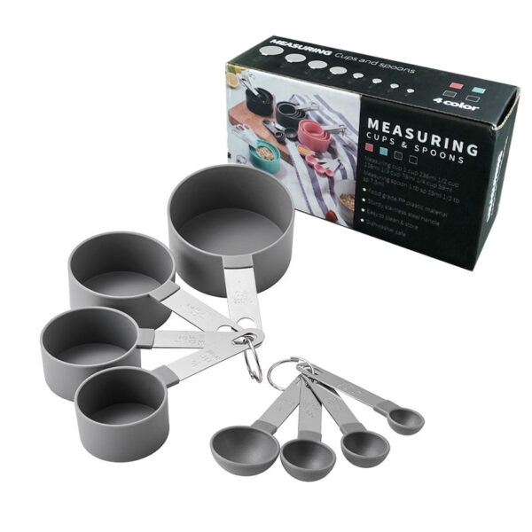 8-Piece Measuring Cup With Stainless Steel Handle - Image 3