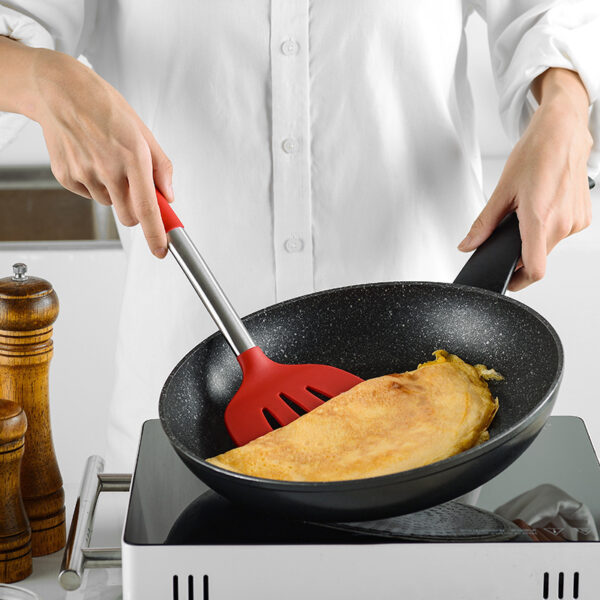 Silicone Kitchenware Set With Stainless Steel Tube Handle - Image 2