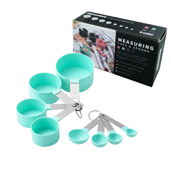 8-Piece Measuring Cup With Stainless Steel Handle - Image 2