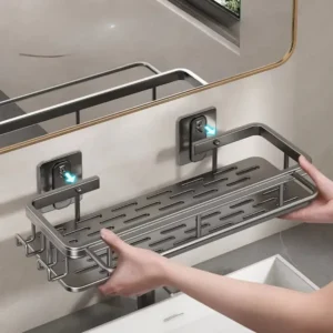 2025 Bathroom Storage Wall Mount Shampoo Makeup Storage Holder