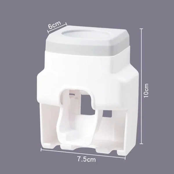 Automatic Toothpaste Dispenser Set Wall-Mounted Extruder Plastic - Image 5