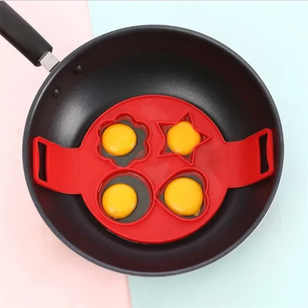 Pancake Egg Ring Maker Nonstick Cooking Tool Round Heart - Image 5
