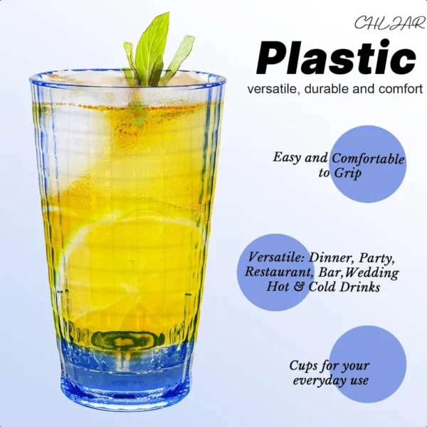 Unbreakable Plastic Glasses Drinkware - Image 5