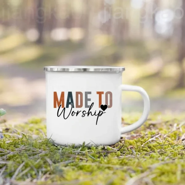Christian Psalm Jesus God Faith Pattern Printed Mugs Coffee Cups - Image 6