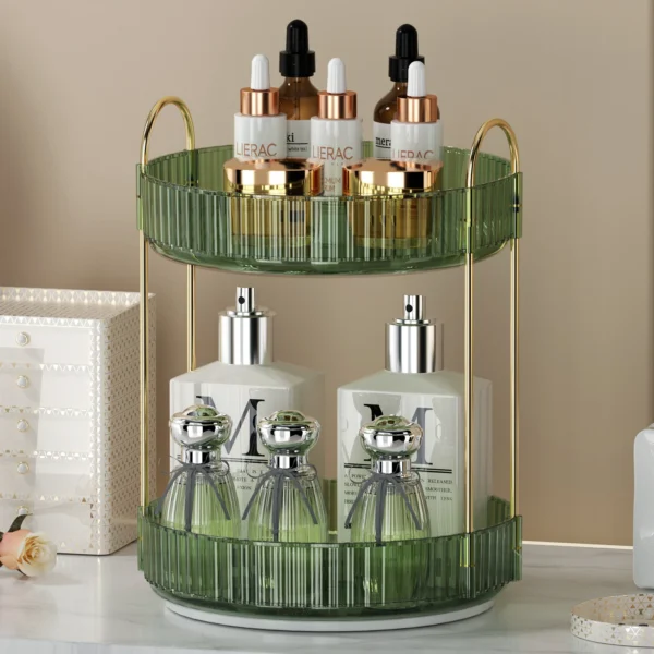 Makeup Storage Shelf 360° Rotating Bathroom Accessories - Image 7
