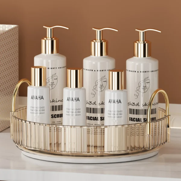Makeup Storage Shelf 360° Rotating Bathroom Accessories - Image 9