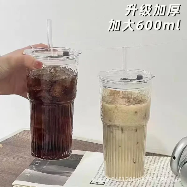 1 PC Stripe  Transparent Glasses Drinkware - Image 8