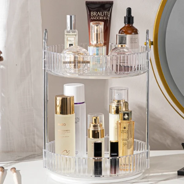 Makeup Storage Shelf 360° Rotating Bathroom Accessories - Image 20