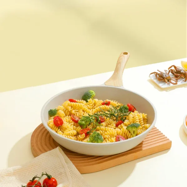Durable Non-Stick Ceramic Frying Wok Pan - Image 2
