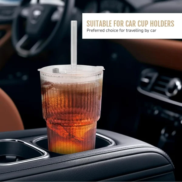 1 PC Stripe  Transparent Glasses Drinkware - Image 5