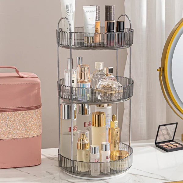 Makeup Storage Shelf 360° Rotating Bathroom Accessories - Image 14
