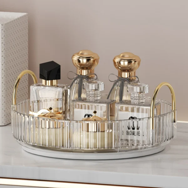 Makeup Storage Shelf 360° Rotating Bathroom Accessories - Image 12