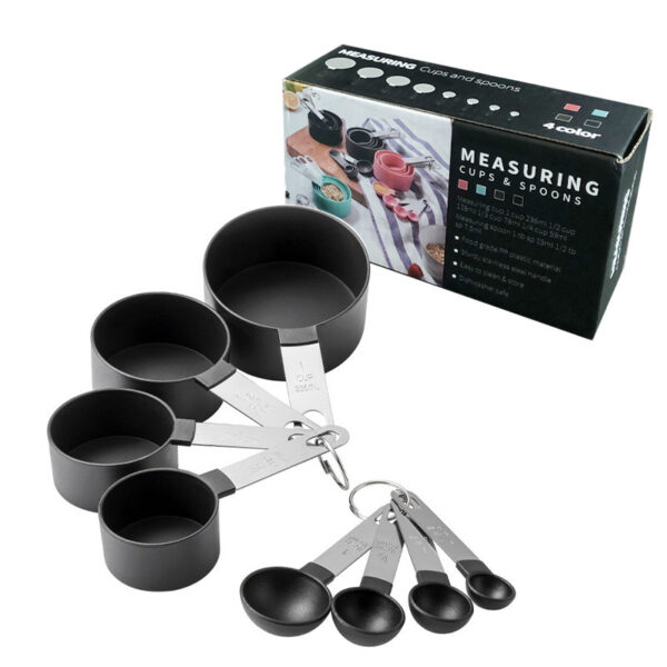 8-Piece Measuring Cup With Stainless Steel Handle - Image 4