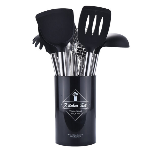 Silicone Kitchenware Set With Stainless Steel Tube Handle - Image 4