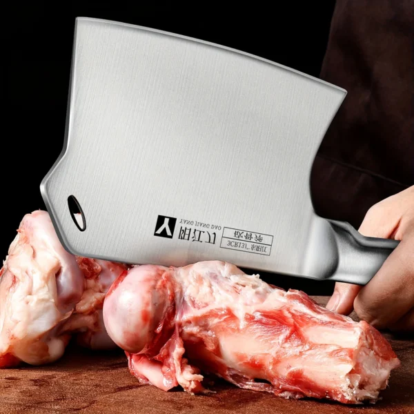 Stainless Steel All Steel Chopping Knife, Thickened Kitchen Bone Chopping Axe, Hotel Restaurant Professional Chopping knife